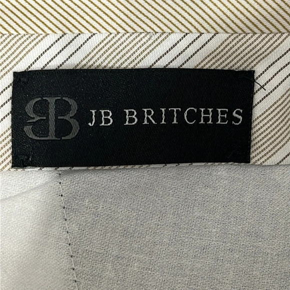 JB Britches Torino Pants in Grey Flat Front Wool Blend Unhemmed - NWOT -Size 40R - Picture 5 of 7